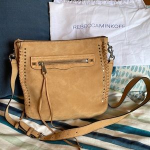 NWOT Rebecca Minkoff suede crossbody bag